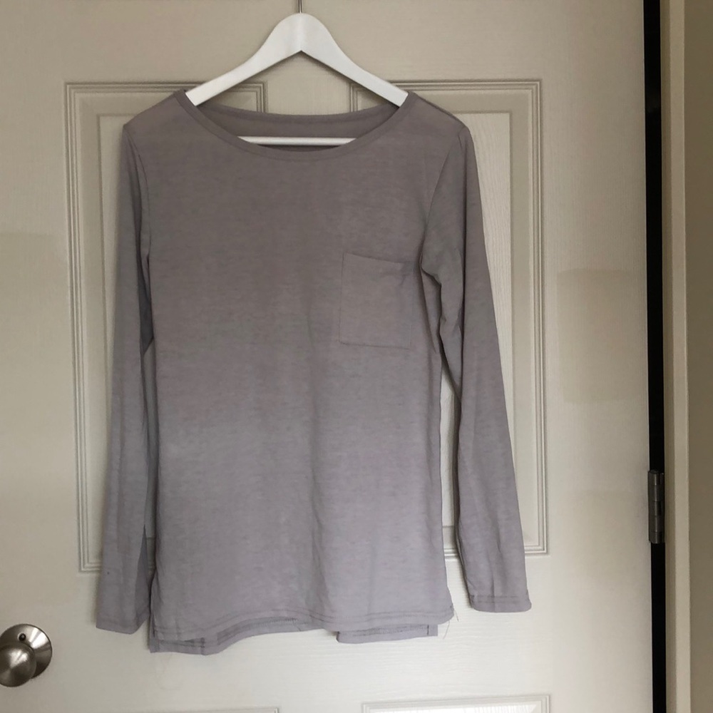 Beige long sleeve shirt